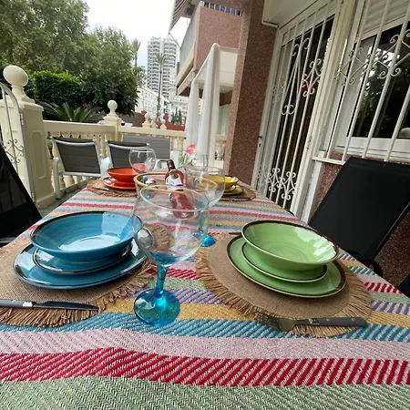 Super Terrace Levante Front Line Ranchos Self Check-in, Free Parking Appartement