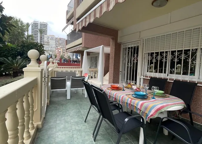 아파트 Super Terrace Levante Front Line Ranchos Self Check-in, Free Parking
