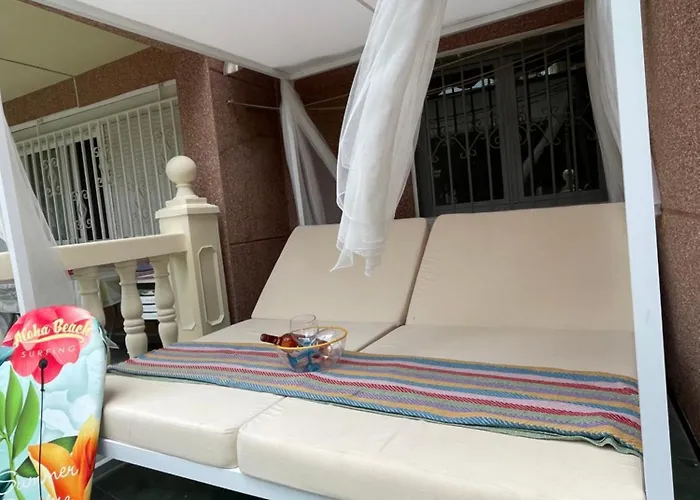 Super Terrace Levante Front Line Ranchos Self Check-in, Free Parking 베니돔