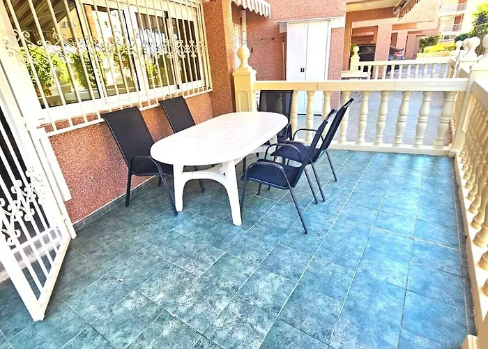 Super Terrace Levante Front Line Ranchos Self Check-in, Free Parking 베니돔